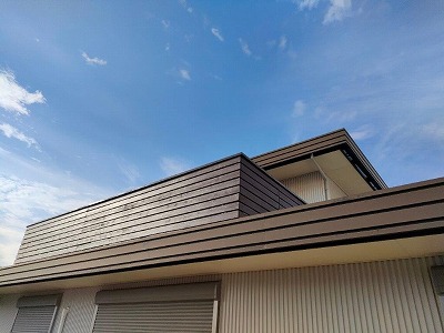 四日市市　ウッドデッキ塗装　施工例　ウッドフェンス塗装完成①　イメージ