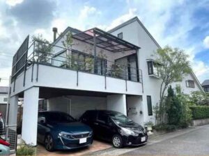 名古屋市緑区　おしゃれな南欧風住宅　外壁塗装　施工例