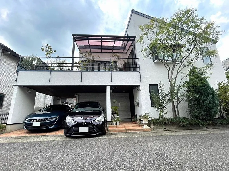 名古屋市緑区　南欧風住宅　外壁塗装　施工例　完成①　イメージ