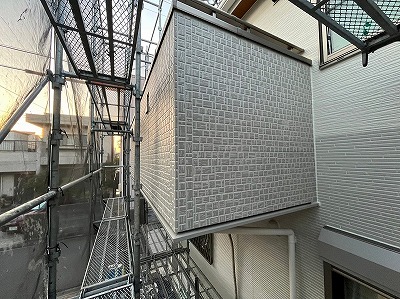 名古屋市東区　モダン住宅　ダブルトーン外壁塗装　施工例　イメージ