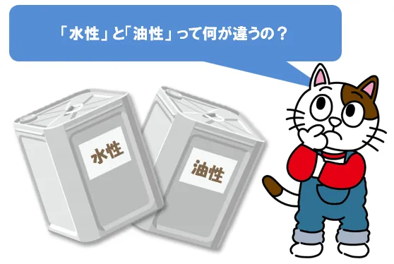 外壁塗装で使われる「水性塗料」と「油性塗料」の違いとは？　イメージ