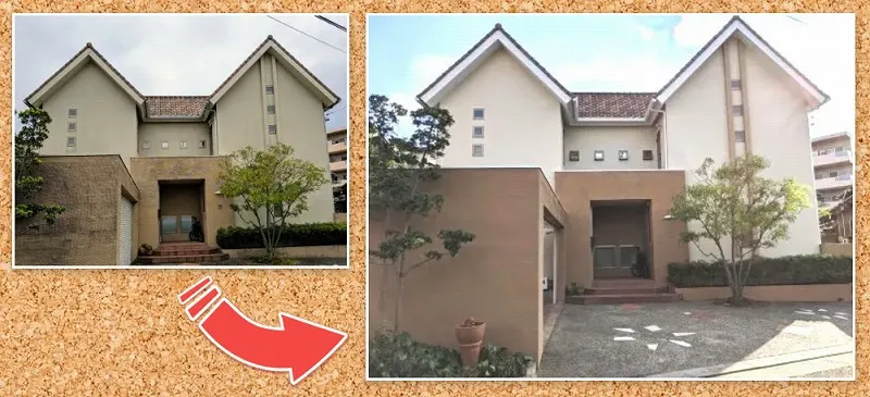 おしゃれな外壁塗装　西区　ウッドフレンズ　外壁塗装施工例