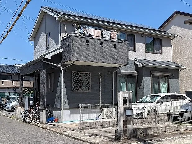 名古屋市東区 モダン住宅 ダブルトーン外壁塗装 施工前 イメージ