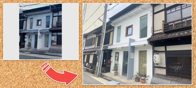 おしゃれな外壁塗装　東区　 美容室　外壁塗装　施工例