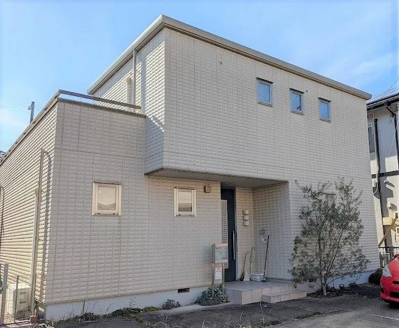 犬山市 旭化成モダン住宅 ツートンカラー外壁塗装 施工前 イメージ