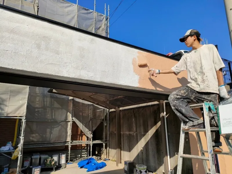 長久手市　住友林業　おしゃれな南欧風住宅　外壁塗装　施工例　イメージ