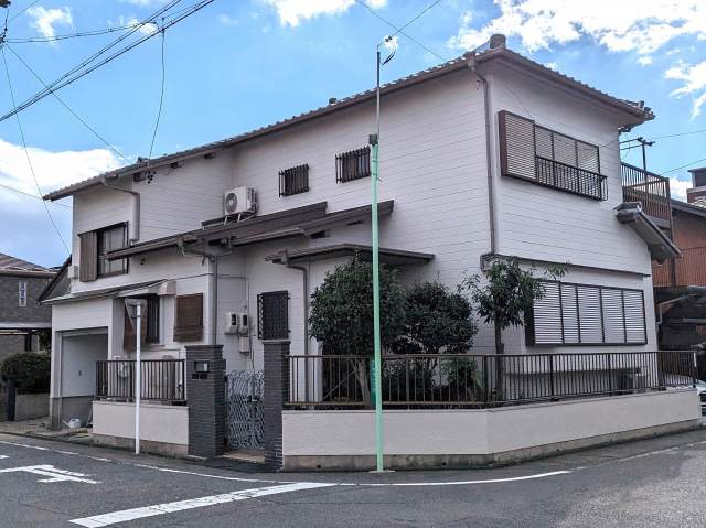 名古屋市中川区　おしゃれな和風住宅　外壁塗装　施工例の写真