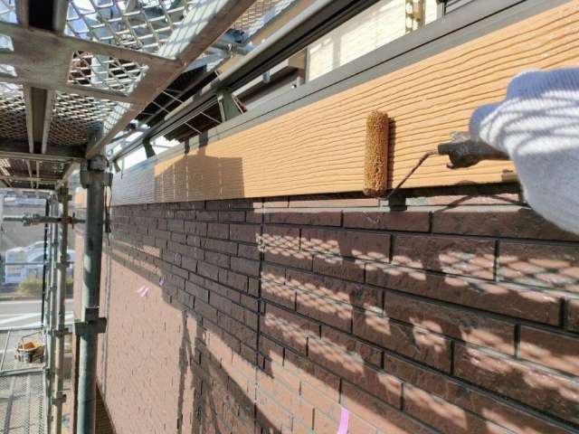 名古屋市守山区 おしゃれなダブルトーン外壁塗装 施工例 化粧胴差塗装 イメージ