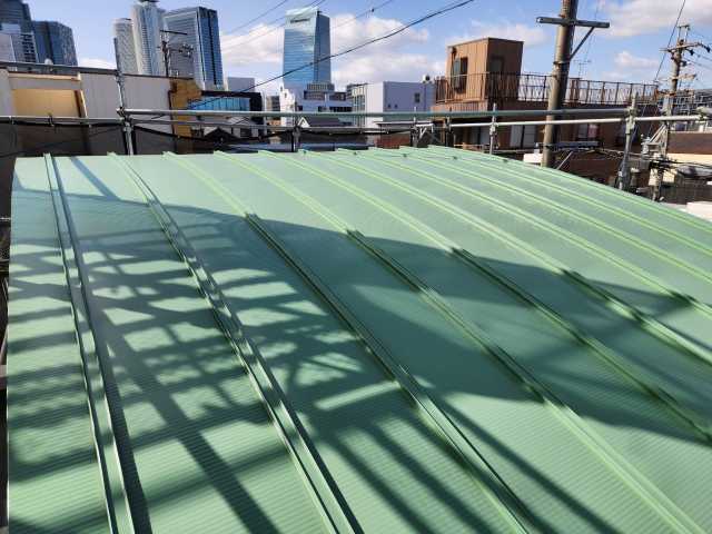名古屋市西区　アクセントカラーがおしゃれな　外壁塗装　施工例　屋根塗装　完成イメージ