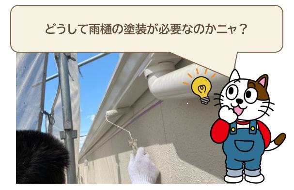 どうして雨樋の塗装が必要なの？　イメージ