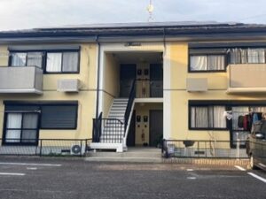 安城市　アート林Ｂ棟様　賃貸アパート外壁塗装　施工例