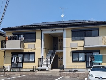 安城市　アート林C棟様　賃貸アパート外壁塗装　施工例の写真