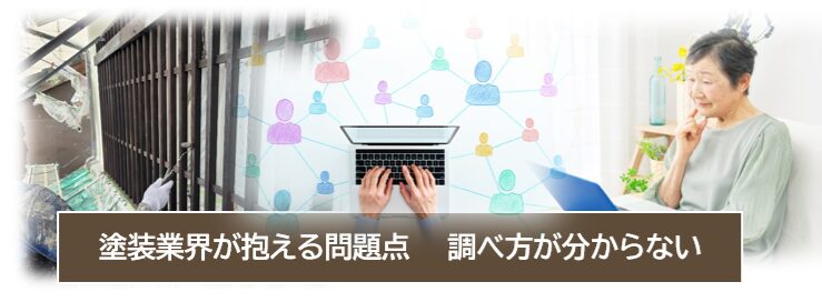 外壁塗装業界 将来　抱える問題点　業者の選び方が知られていません　イメージ
