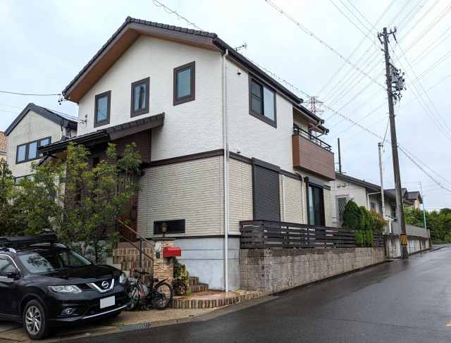 名古屋市緑区　洋風住宅　ナチュラルテイスト　外壁塗装　施工例の写真