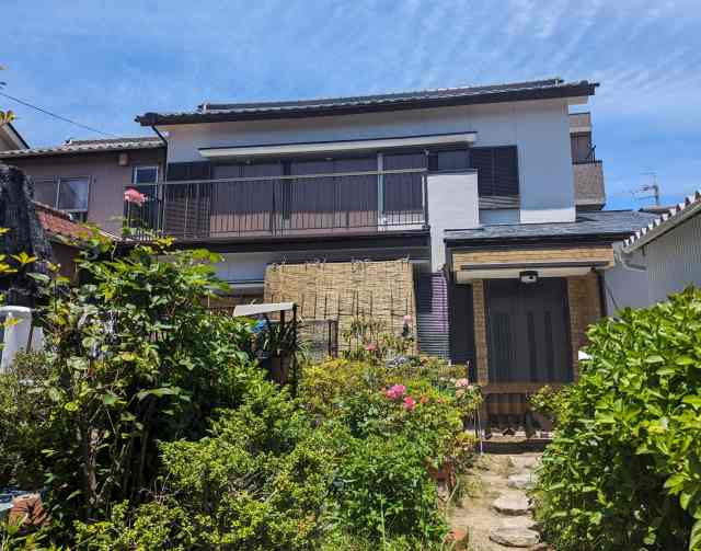 名古屋市南区　モダン和風住宅　外壁塗装　施工例の写真
