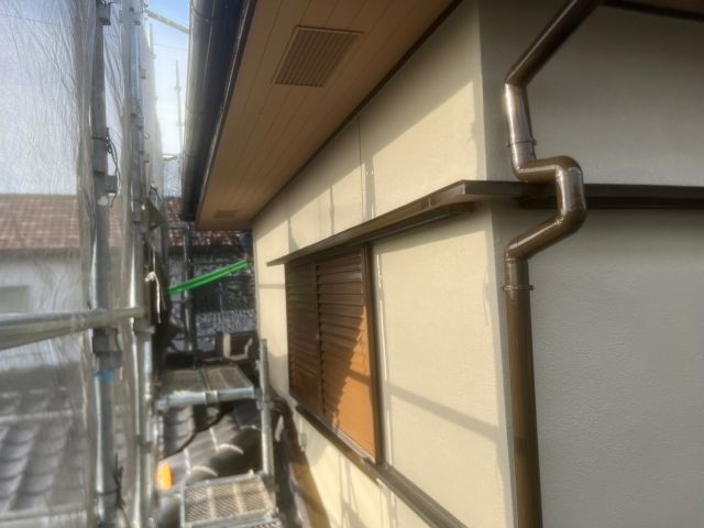 日進市　やさしいベージュ系　和風住宅　外壁塗装　施工例　イメージ