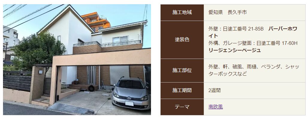 外壁塗装　チョーキングした外壁の塗装施工例　イメージ