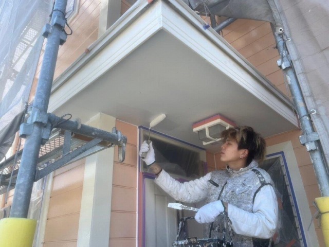 名古屋市北区 ブルー系 北欧風住宅 外壁塗装 施工例 イメージ
