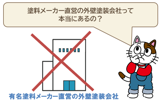 塗料メーカー直営の外壁塗装会社って、本当にあるの? イメージ