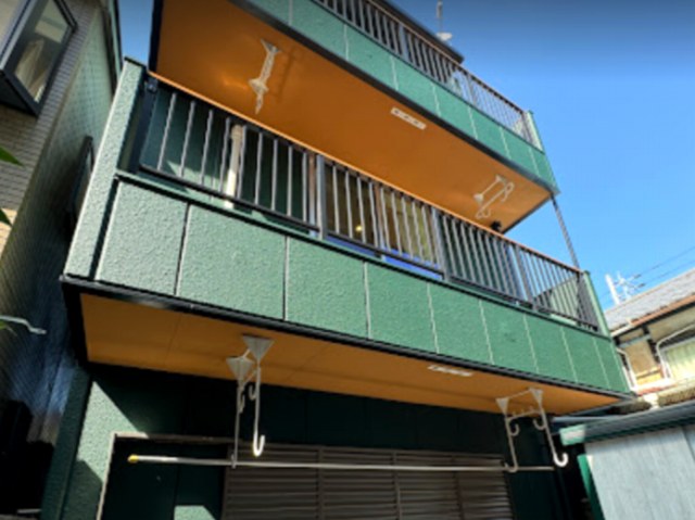 名古屋市東区 グリーン系 モダン住宅外壁塗装 施工例 イメージ