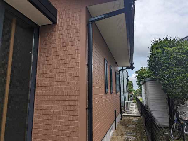春日井市　ミサワホーム　エレガンス洋風住宅　外壁塗装　施工例　外壁１階完成　イメージ