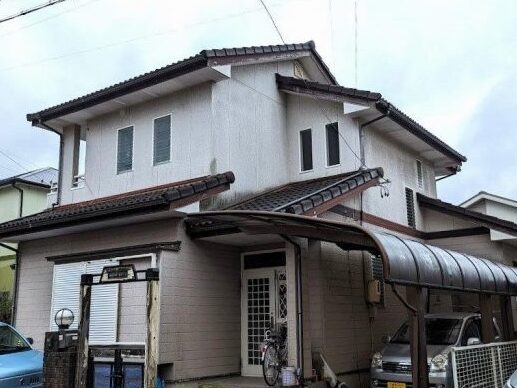 可児市 洋風エレガンス住宅 外壁塗装 施工例 塗装前 イメージ