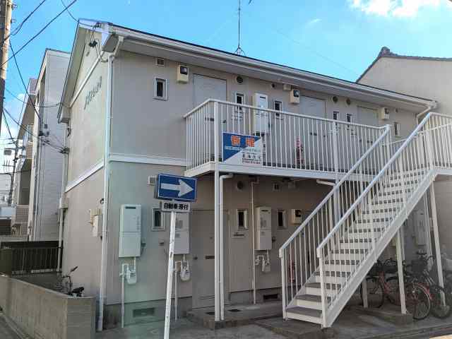 名古屋市北区　賃貸アパート「メゾンひかり」様　外壁塗装　施工例の写真
