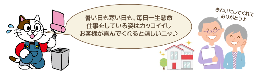 外壁塗装の職人はド底辺　頑張ればカッコいい　イメージ