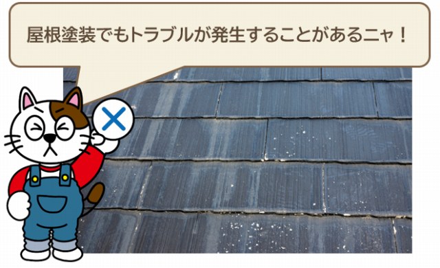 外壁塗装だけでなく、屋根塗装に関するトラブル事例もお伝えします イメージ