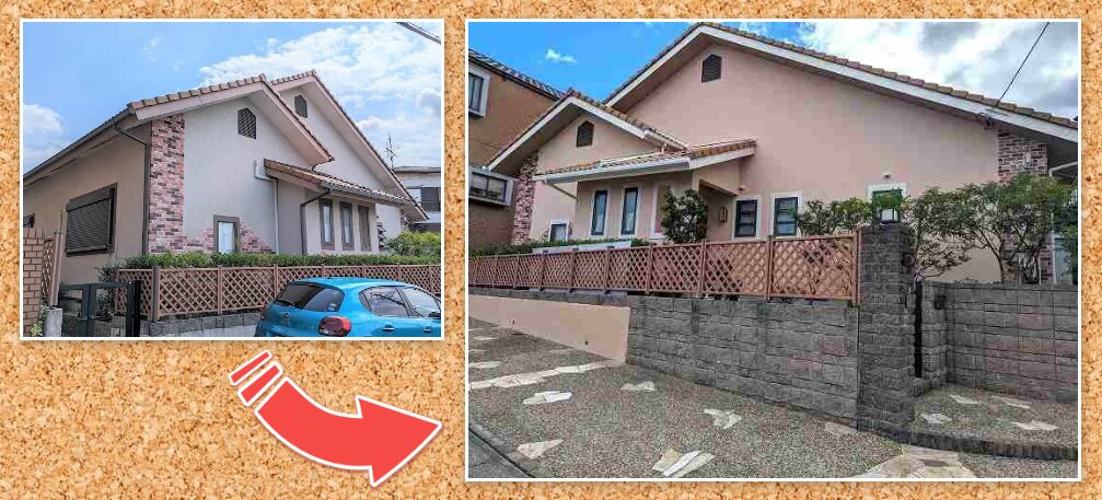 千種区で施工した洋風住宅外壁塗装の施工例と相場費用　イメージ