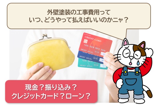 外壁塗装の工事費用の支払い方法は？　リフォームローンイメージ
