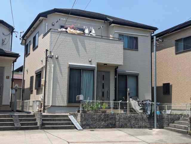 昭和区 シンプルモダン住宅 外壁塗装 施工例 塗装前 イメージ