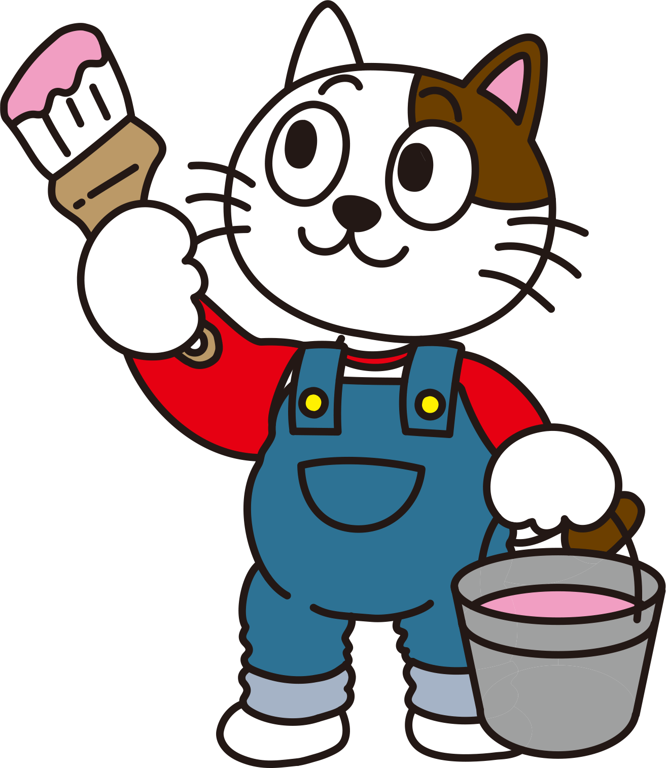 塗装屋 のぶちゃん ねこ 質問　外壁塗装におすすめの塗料はどんなのがあるの？　イメージ