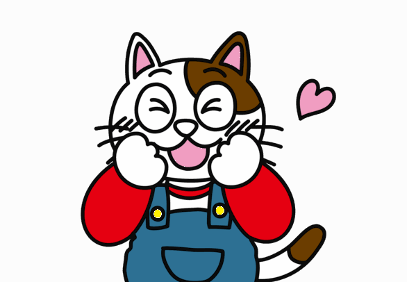 塗装屋さん のぶちゃん（ねこ）お休み　イメージ