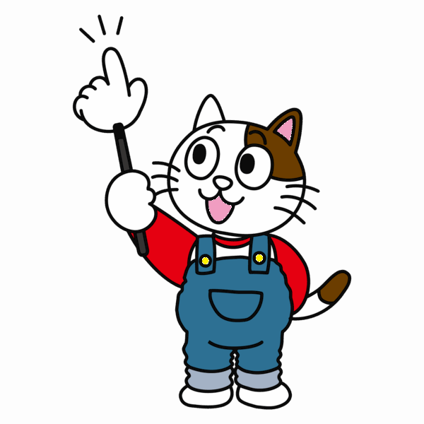 塗装屋さん のぶちゃん（ねこ）「キシラデコール」について　イメージ