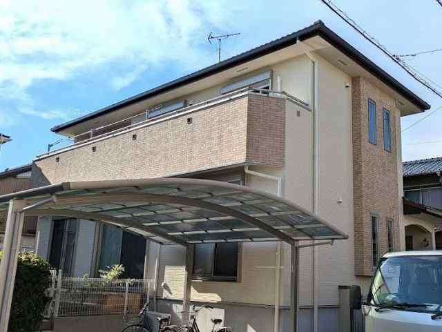 中川区 おしゃれな洋風住宅 外壁塗装 施工例 完成 イメージ