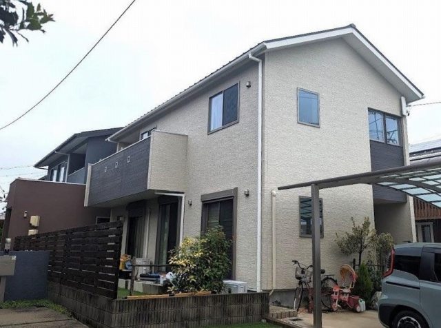 大治町 おしゃれな北欧風住宅 外壁塗装 施工例 塗装前 イメージ