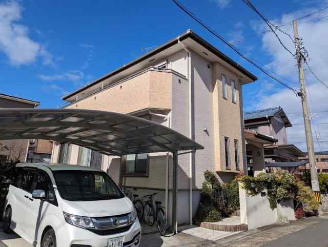 中川区 おしゃれな洋風住宅 外壁塗装 施工例 塗装前 イメージ