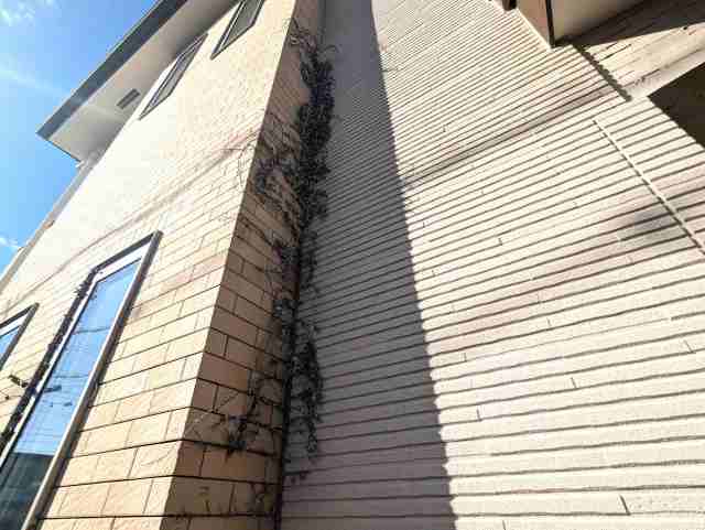 中川区 おしゃれな洋風住宅 外壁塗装 施工例 外壁塗装前汚れ イメージ