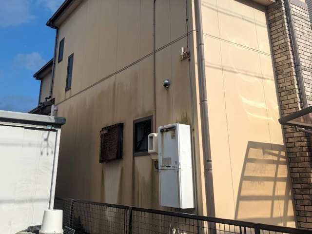 一宮市 ナチュラルテイスト南欧風住宅 外壁塗装 施工例 外壁汚れ イメージ