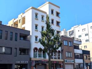 名古屋市千種区　「本山プラザ」様　外壁塗装　施工例