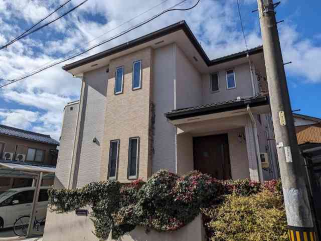 中川区 おしゃれな洋風住宅 外壁塗装 施工例 塗装前 イメージ