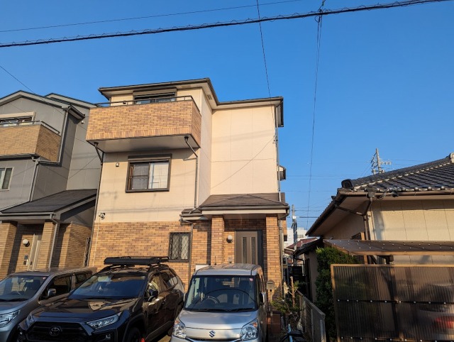 守山区 ナチュラルモダン住宅 外壁塗装 施工例 イメージ