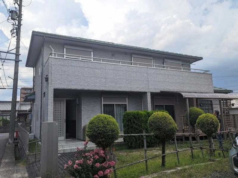 春日井市 おしゃれなモダン住宅 外壁塗装 施工例 塗装前 イメージ