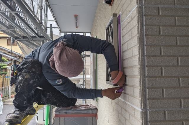 「実力 名古屋ナンバーワン塗装店」になるための取り組み 養生作業 イメージ