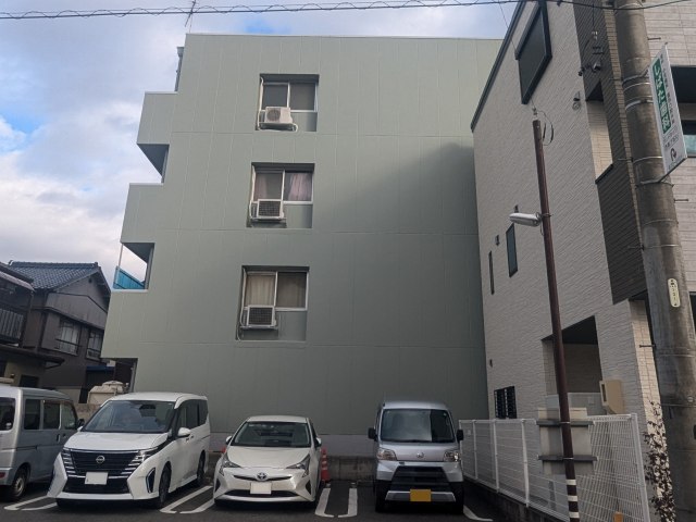 瑞穂区 グリーン系 賃貸マンション外壁塗装 施工例 完成 イメージ