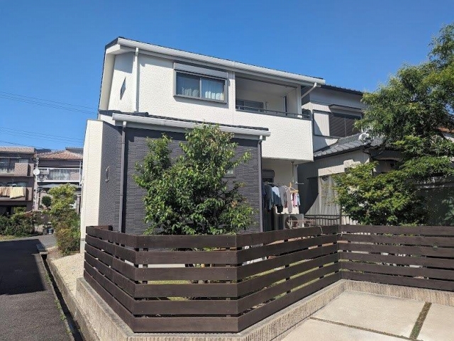 大府市 シンプルモダン住宅 外壁塗装 施工例 塗装前 イメージ