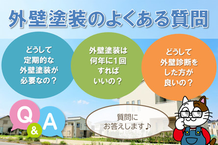 名古屋市　業者　他のお客様がよくする外壁塗装に関する質問内容について教えて　イメージ
