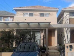 名古屋市守山区　住友林業　南欧風住宅　外壁塗装　施工例