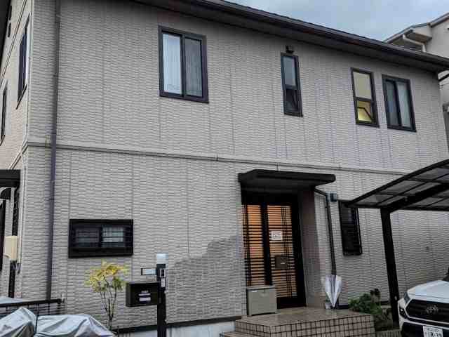 春日井市 トヨタホーム モダン住宅 外壁塗装 施工例 塗装前 イメージ